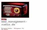 Management für die ohren    management radio
