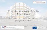 The Austrian State Archives - Partner of the Interreg project CrArc