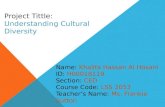Cultural Diversity- presentation