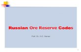 Russian Ore Reserve Codes