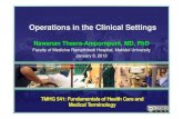 Operations in the Clinical Settings