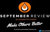 BEALEADER September Blog Review