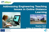 Addressing  Engineering Teaching Issues in Online Distance Learning