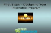 First Steps - Designing Your Internship Program
