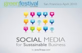 Social Media for Sustainable Business by @JoeyShepp