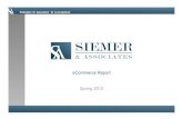 Siemer & associates e commerce report spring 2013