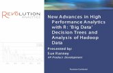 New Advances in High Performance Analytics with R: 'Big Data' Decision Trees and Analysis of Hadoop Data