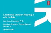 Coleman: Latest trends in Data Analysis for the Scholarly and Academic Publishing Community