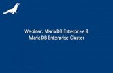 MariaDB Enterprise & MariaDB Enterprise Cluster - MariaDB Webinar July 2014, presented in French