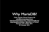 Why MariaDB?