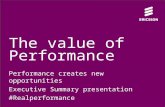 The Value of network performance