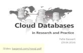 Cloud Databases in Research and Practice