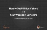 How to Get 5 Million Visitors to Your Website in 12 months