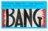 Explosive Websites - how digital damages service experence