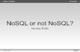 NoSQL or not NoSQL?