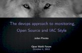 The devops approach to monitoring, Open Source and Infrastructure as Code Style