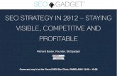 16 Ways to Stay Visible and Profitable in SEO in 2012