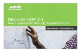 Discover Enterprise Security Features in Hortonworks Data Platform 2.1: Apache Knox