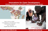 Innovations for Open Development