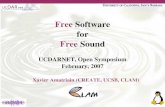 Free Software for Free Sound