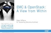 EMC & OpenStack: A View From Within
