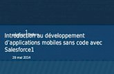*French Webinar* Intro to building mobile apps - no code required