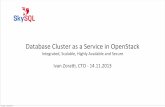 Database Cluster as a Service in OpenStack