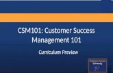 Customer Success Management 101 Curriculum Preview