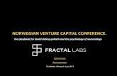 Fractal Labs @ the Norwegian Venture Capital Conference - June 2014