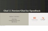 Chef 11 Preview/Chef for OpenStack