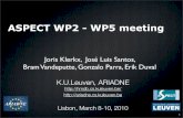 ASPECT Metadata Analysis - cross WP2-WP5 meeting
