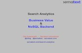 Search Analytics Business Value & NoSQL Backend