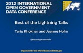 Lightning Talks at IOGDC 2012