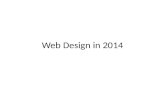 Web design trends in 2014