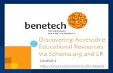 Discovering Accessible Educational Resources via Schema.org and the Learning Registry