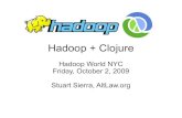 Hadoop + Clojure