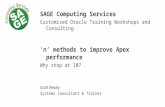 Oracle APEX Performance