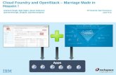 Cloud Foundry and OpenStack - A Marriage Made in Heaven! (Cloud Foundry Summit 2014)