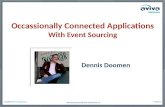 Building occasionally connected applications using event sourcing
