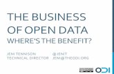 The business of Open Data, where's the benefit?