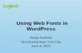 Using Web Fonts in WordPress