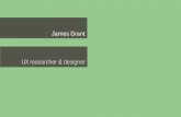 James Grant - UX researcher & designer