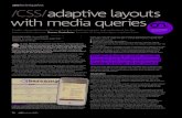 CSS Adaptive Layouts with Media Queries