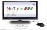 ESWC SS 2012 - Thursday Keynote Lora Aroyo: NoTube. This is future TV