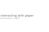 Interacting with paper - bill buxton