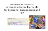 Leveraging Game Elements for Learning, Engagement, and Fun
