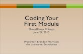 Coding Your First Module