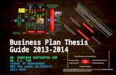 Mae Fah Luang University School of Management MBA Business Plan Thesis Format Guide 2013-2014