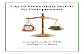 Top 10 Productivity Secrets For Entrepreneurs