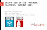What's New on The Facebook Platform, October 2011